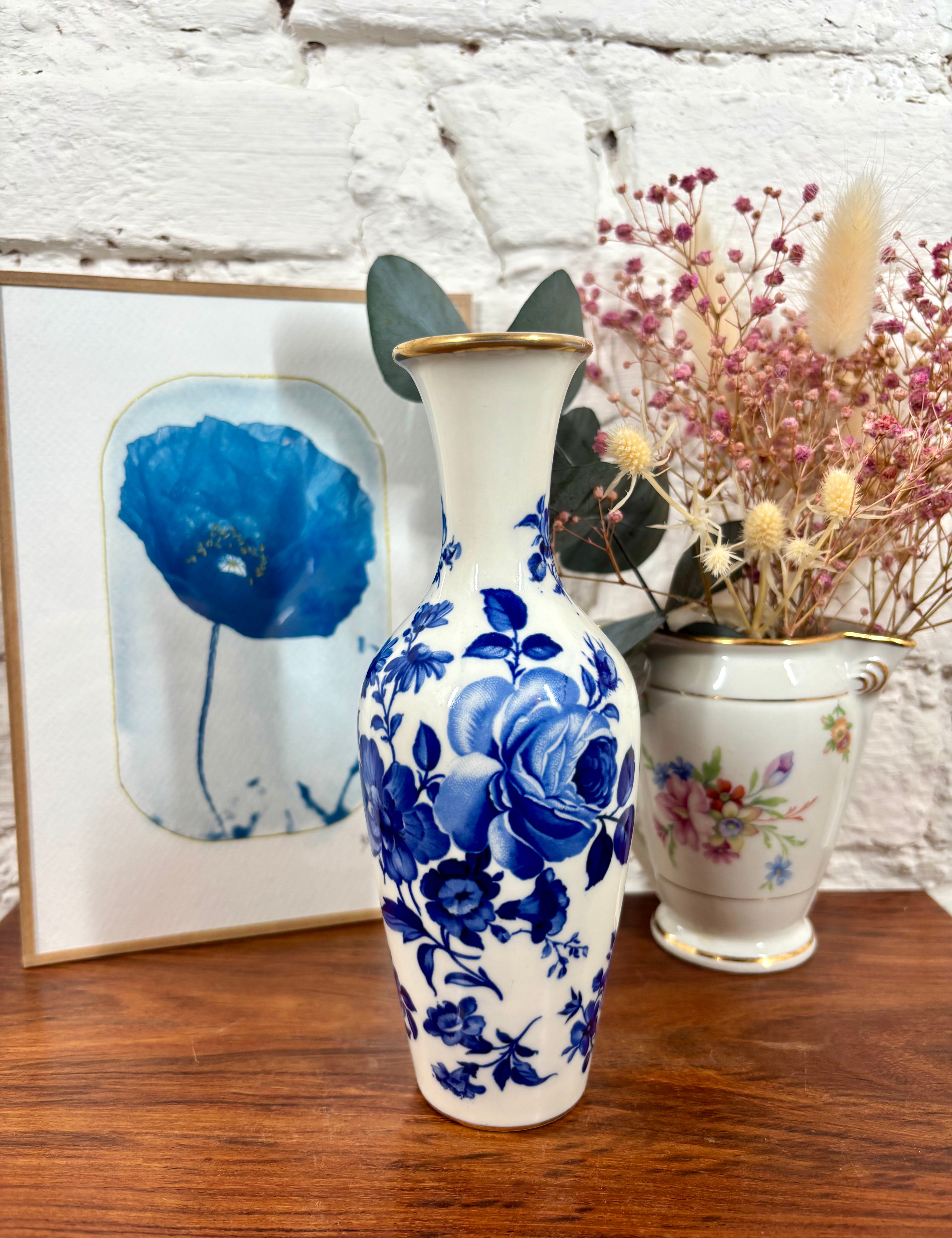 soliflore signé Delfts faience blanche pays bas brocante boutique en ligne chine