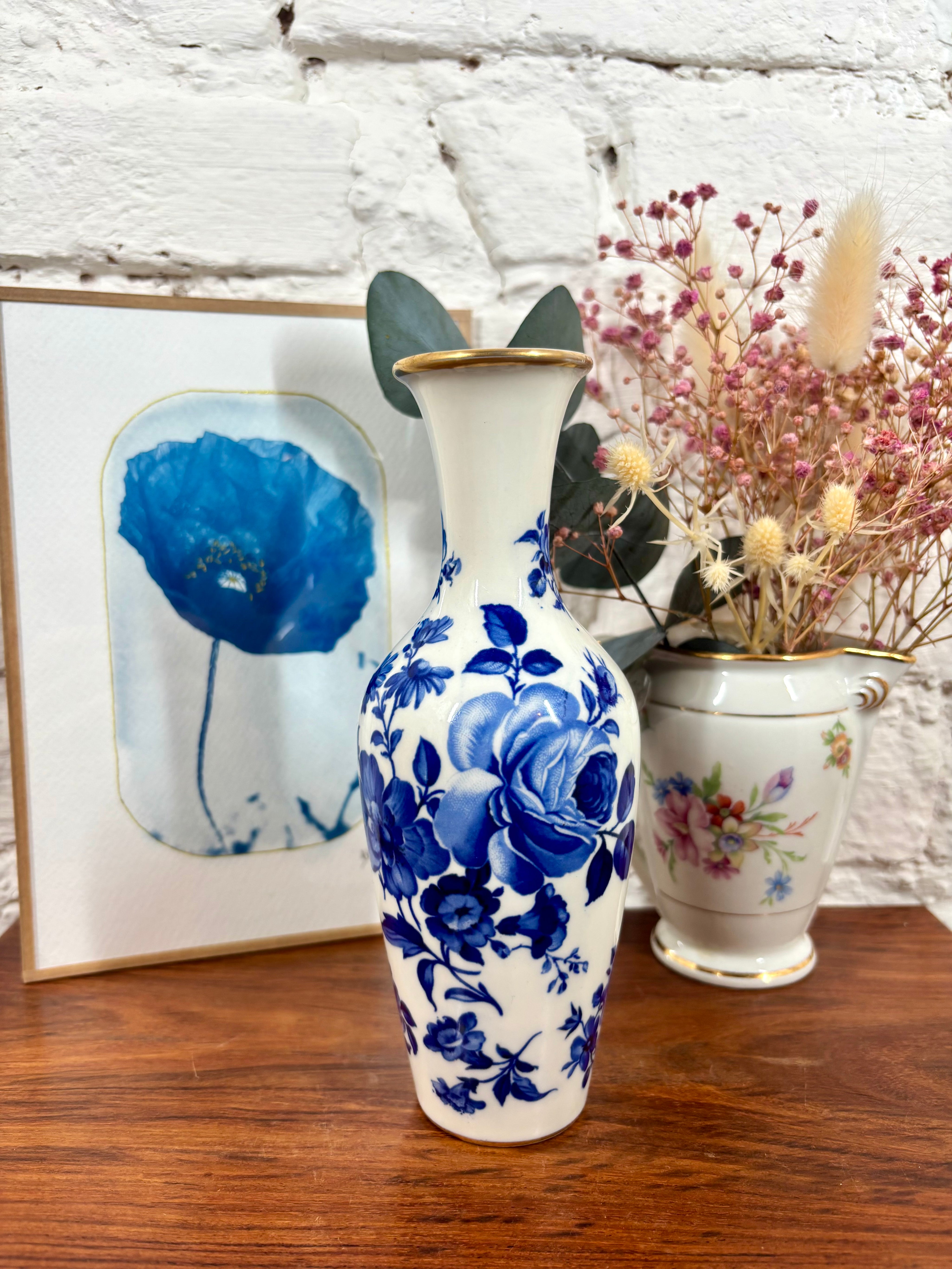 soliflore signé Delfts faience blanche pays bas brocante boutique en ligne chine